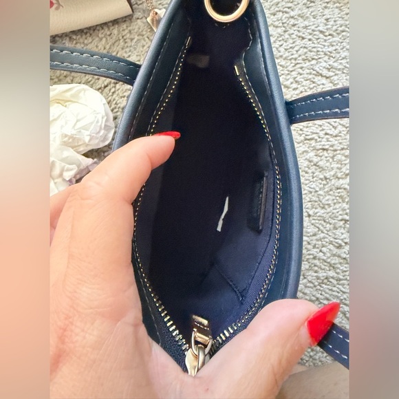 Coach Cherry Print Blue and Pink Tote - Picture 5 of 6